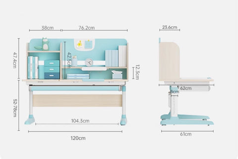 (NEW) Ergonomic Kids Desk and Chair Set  - W120MN
