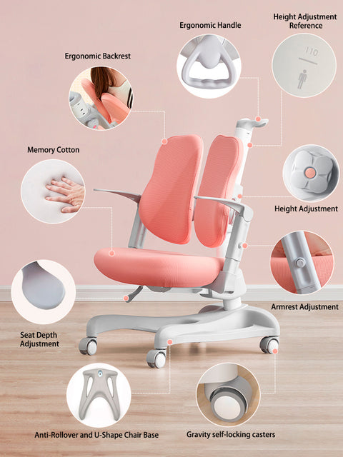 (NEW) Ergonomic Kids Desk and Chair Set  - W120MN