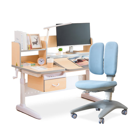 Totguard Ergonomic Kids Desk and Chair Set - HT512SNW - Best4Kids