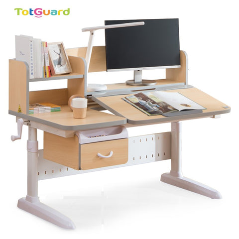 Totguard Ergonomic Kids Desk and Chair Set - HT512SNW - Best4Kids