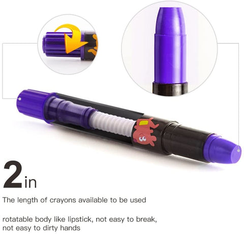 Jar Melo Washable Crayons - Non Toxic; 3 In 1 Effect (Crayon- Pastel- Watercolor) - Best4Kids